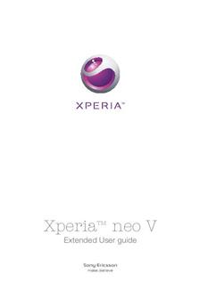 Sony Xperia Neo V manual. Tablet Instructions.